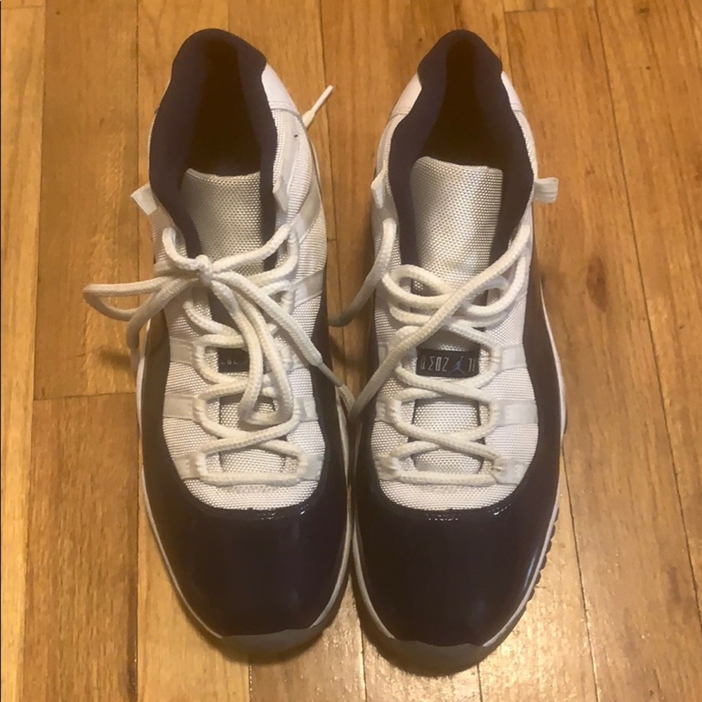 Jordan 11s white and blue